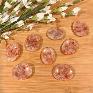Smooth Sunstone Worry Stone