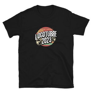 Locotubre 2023 Short-Sleeve Unisex T-Shirt With Songs On The Back