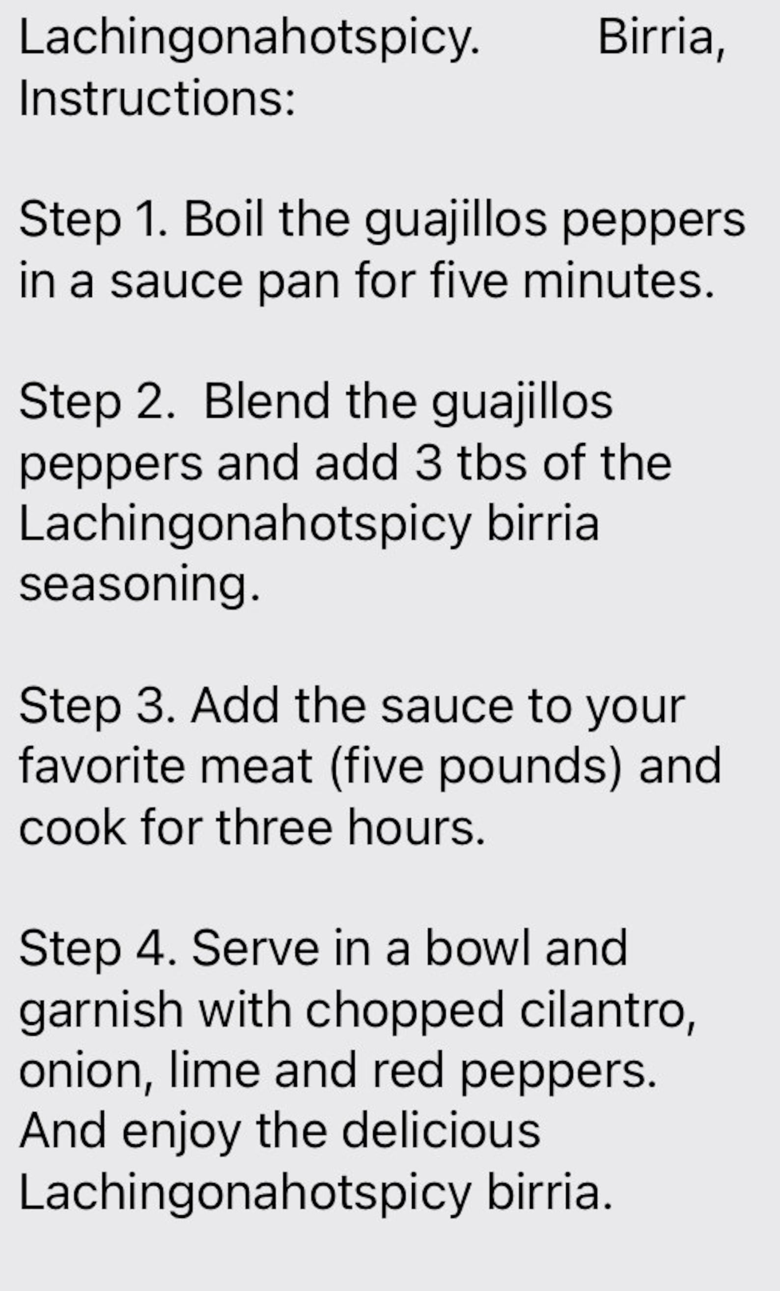 Birria Seasoning Adobó Parra Tu Birria Kit Etsy