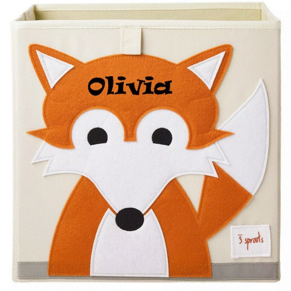 Personalized Child Foldable Fabric Storage Cube bin, Storage bin, Toy Clothing Books Storage Bin, Perfect Organizer Gift