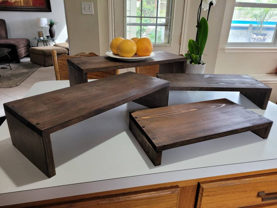 Wooden risers for food or pastry display Etsy