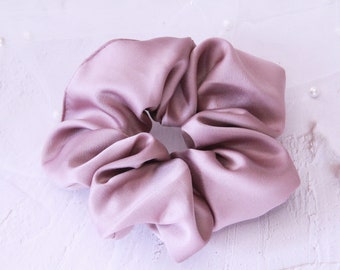 Oversized Giant Pink Lavender Silk Satin Scrunchie | Smooth Hair Scrunchies | Silk Scrunchie | Scruchie combos | Chic hair ties