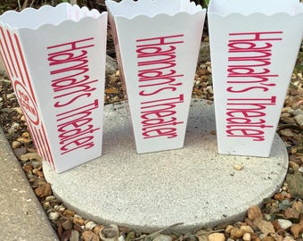 Personalized Popcorn Bucket/Reusable Popcorn Bucket/Family Movie Night/Party Favor Kids Birthday/Party Favor/Movie Night/Birthday Party