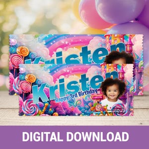 Candyland Magic! Candyland Rainbow Candy Party Favors | Personalized Candyland-Themed Favors | Fun Birthday Favors