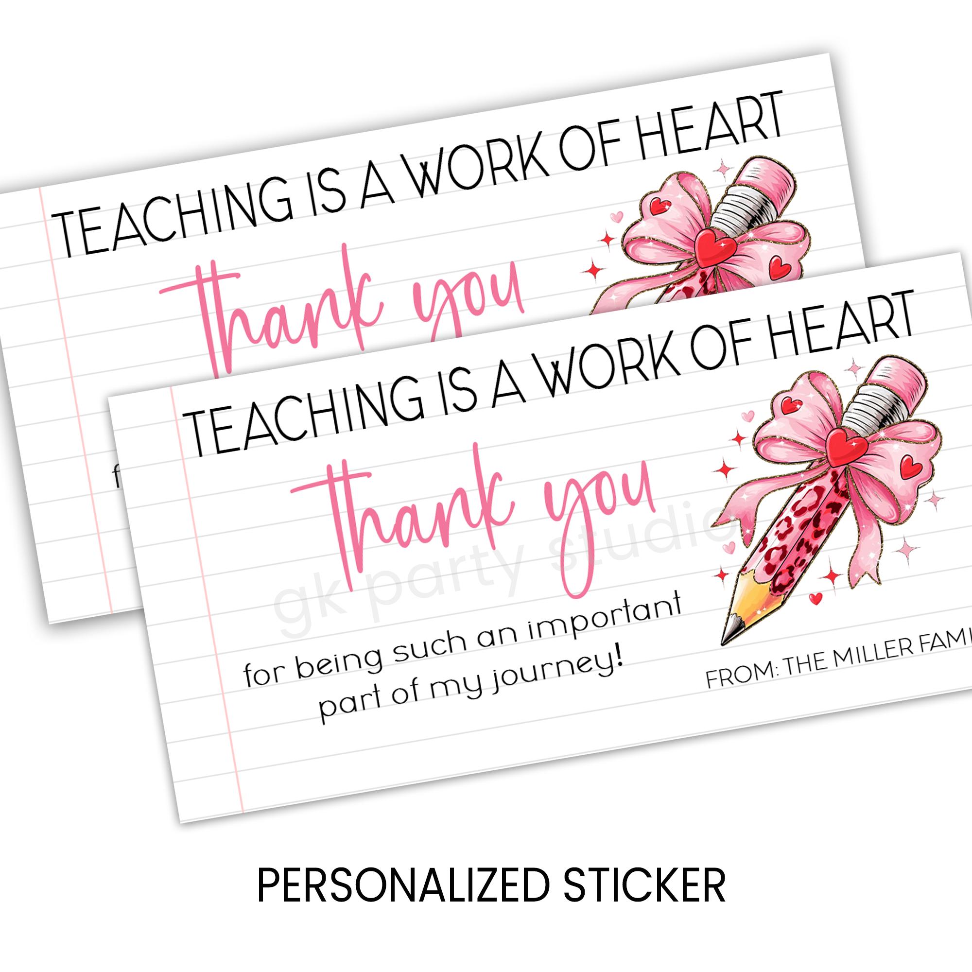 Personalized Teacher Notepad Pen Gift Set | Classroom Appreciation ...