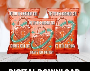 The Life of a Birthday Girl Chip Bag Wrapper | Birthday Girl Era Personalized Party Favor | Life of a Showgirl Birthday