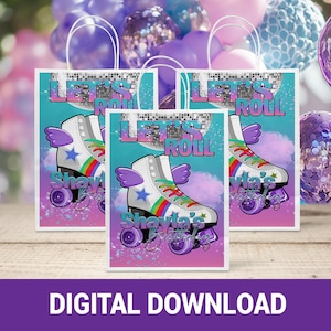 Skate Vibes Only! Skate Party Gift Bag | Fun & Trendy Tween and Teen Birthday Party Favors | Digital Party Printable