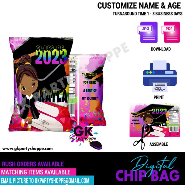 Preschool Graduation Chip Wrapper - Etsy