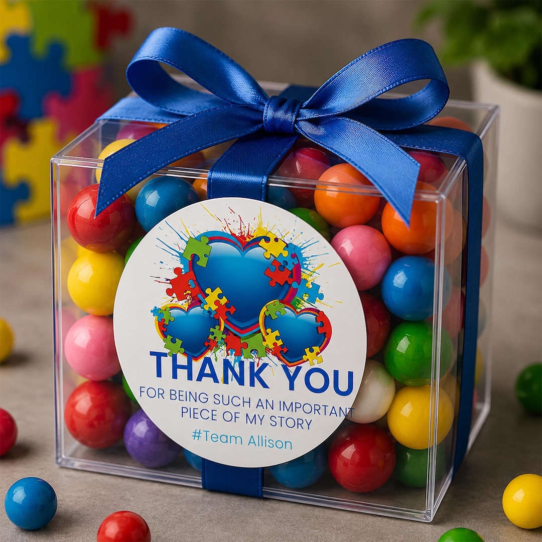 Autism Awareness Month Stickers | Personalized 2.5 Inch Circle Stickers ...