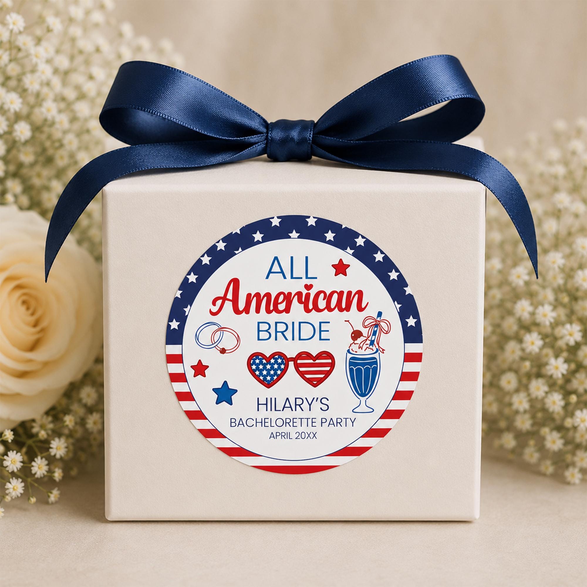 Patriotic Bride Stickers