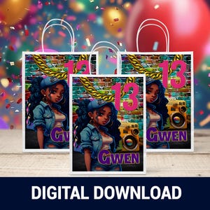 13 and Thriving Gift Bag | Thirteen & Fabulous Party Favors | Printable File