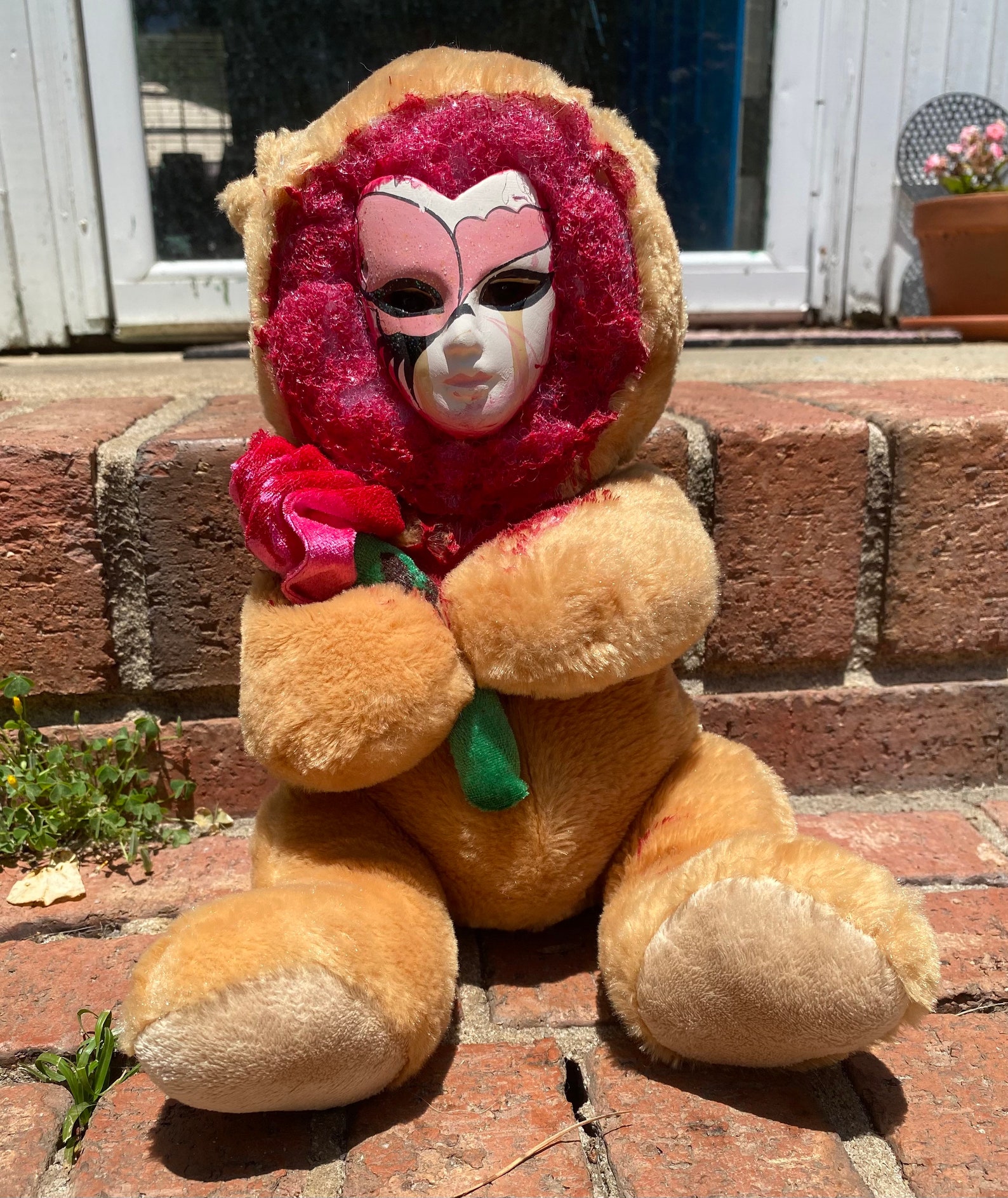Creepy stuffed animal bear stuffed animal Gore animal Etsy