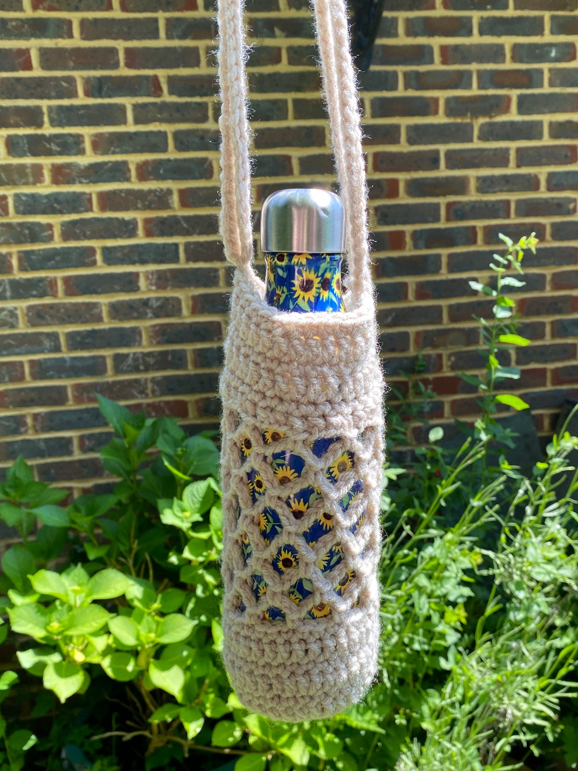Handmade Crochet Bottle Bag. | Etsy