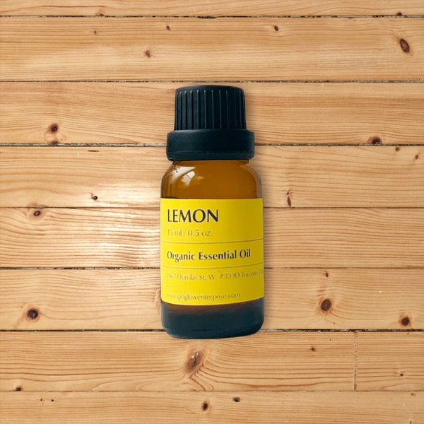 Pure Lemon Essential Oil | QAI Certified,  Italian Origin | Aromatherapy | Organic Essential Oils | 15 ml | Diffuser Oil