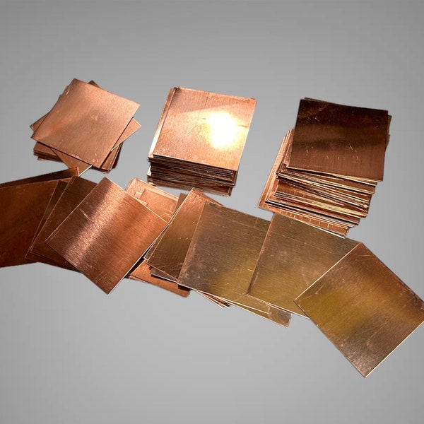 16oz Copper Sheets | 24 Gauge Copper Metal | Custom Cut Size Copper Sheets | Raw Copper | Copper Blanks