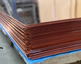 24”x18” 16oz Copper Sheet | 24 Gauge Copper Metal | Custom Cut Size Copper Sheets | Raw Copper | Copper Blanks