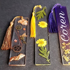Personalisiertes Harz Lesezeichen / benutzerdefinierte Harz Lesezeichen / Geschenk für Lehrer / Lesezeichen Geschenk / personalisiertes Geschenk / benutzerdefiniertes Geschenk / Lesezeichen erstellen
