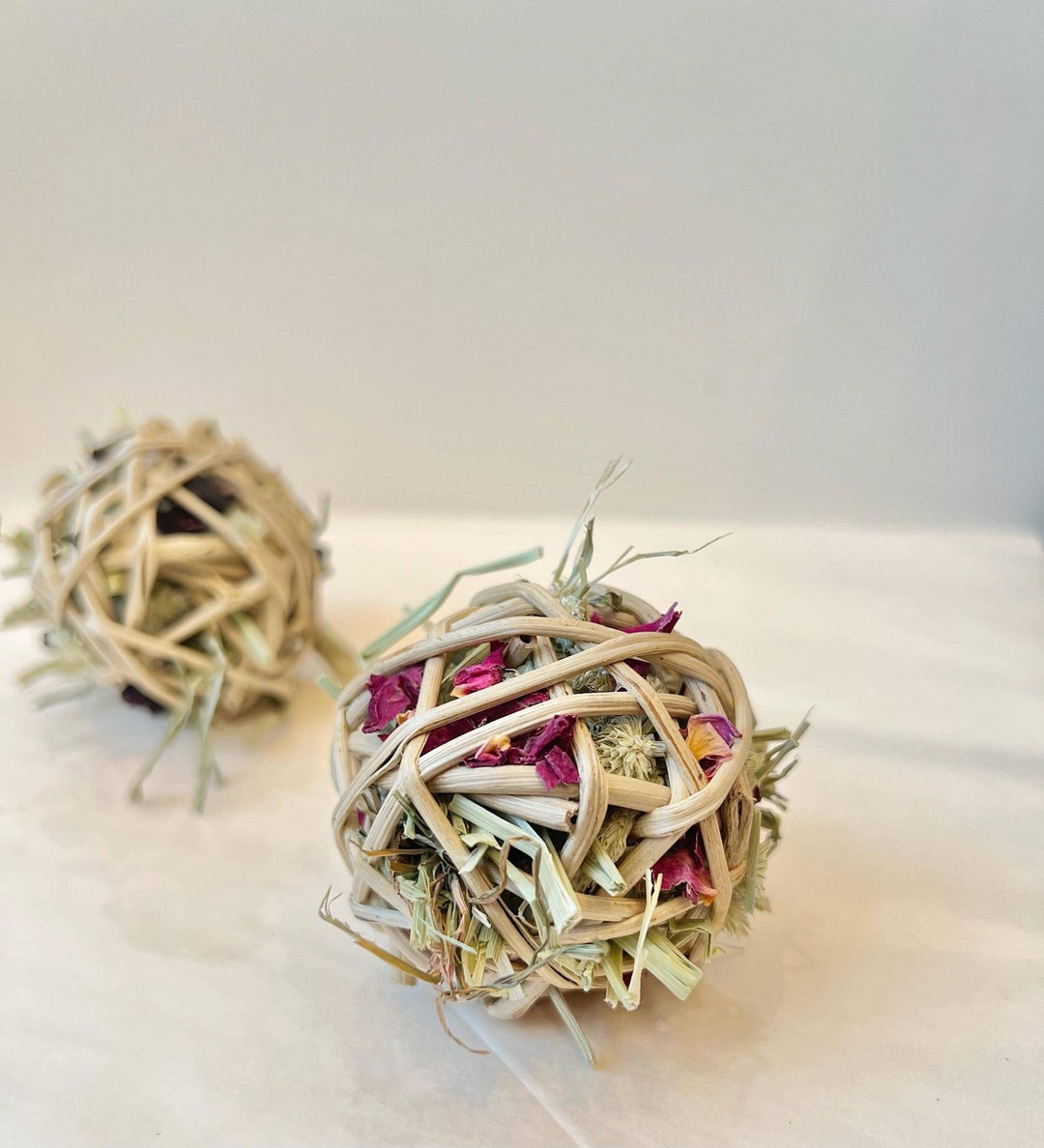 1 Available Rabbit Toys 2 Pack Original Floral Vine Ball - Etsy