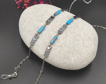 Cadena de gafas, cadena de máscara, cadena de máscara facial, cadena de gafas para mujer, cadena de gafas de sol, regalo de cumpleaños para mamá, regalo de hermana Navidad