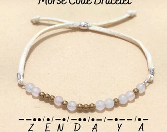Morse Code Bracelet, Morse Code bracelet women, personalized morse code bracelet, custom morse code bracelet, personalized bracelet