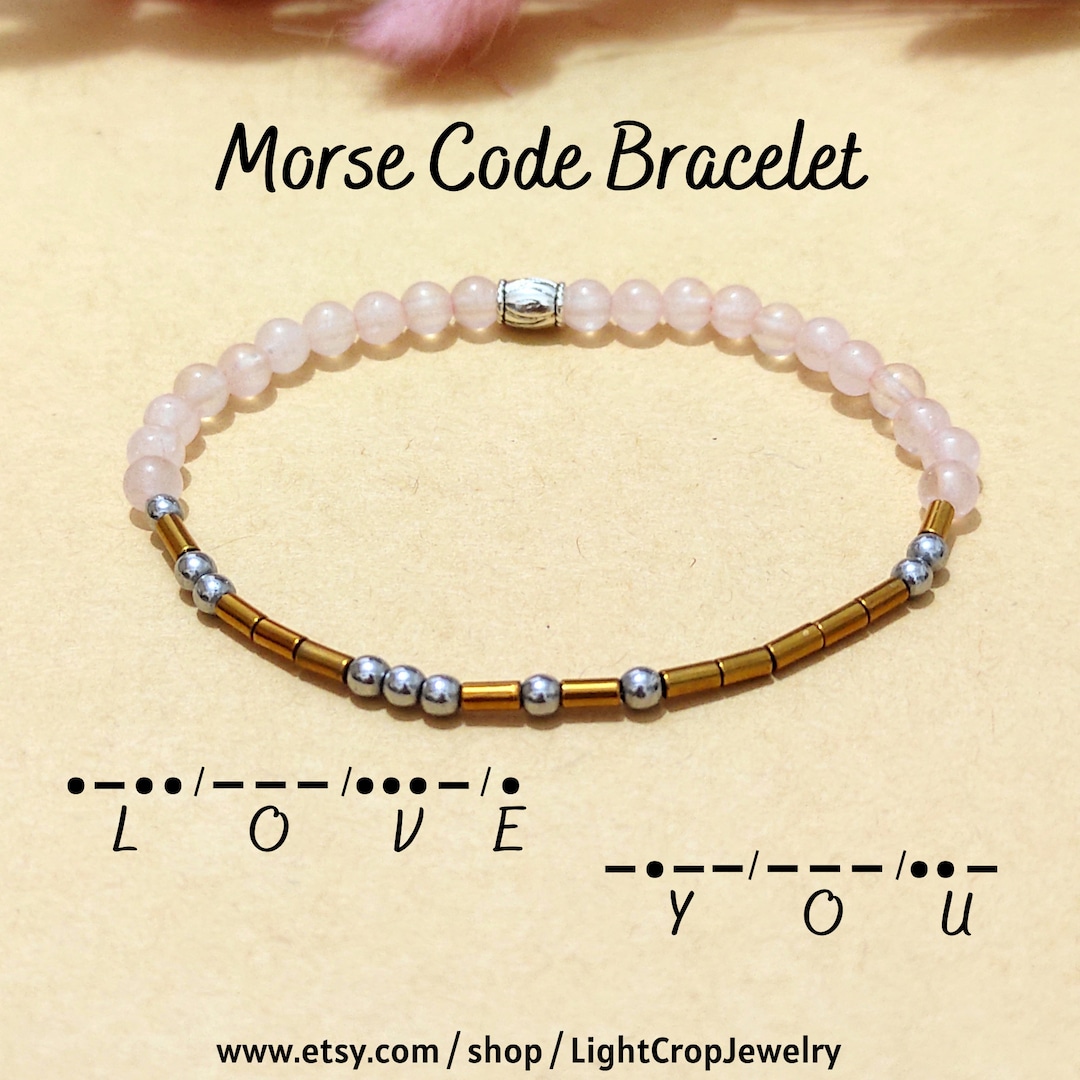 Morse code bracelet morse code bracelet custom personalized morse
