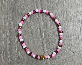 Valentine’s Tiny Gold Heart Stacker Bracelet