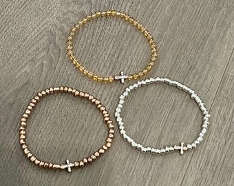 Tiny Cross Bracelets