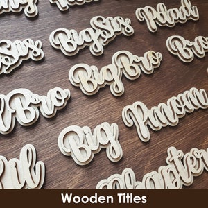 Títulos de madera / Letra de guión de doble capa / Para paleta griega, Fraternidad, Artesanía de hermandad, Letras griegas, Regalo griego, Artesanía de paleta