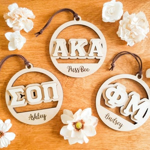 Greek Org Ornament DIY Kit | Fraternity and Sorority Greek Gift, Christmas Ornament for Big and Little