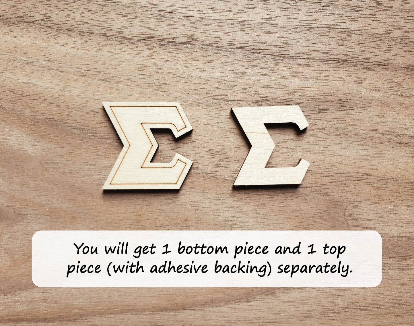 1 2 inch wooden greek letters