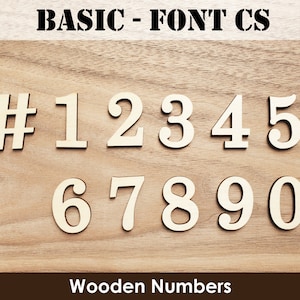 Holznummern | Schrift CS | Basic | Für griechisches Paddel, Geselligkeit, Sororitätskunst, griechische Buchstaben, griechisches Geschenk