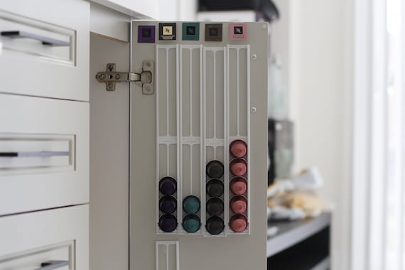 Nespresso Pod Drawer Organizer - 40 Capsule Storage Rack, Coffee Capsule Shelf For