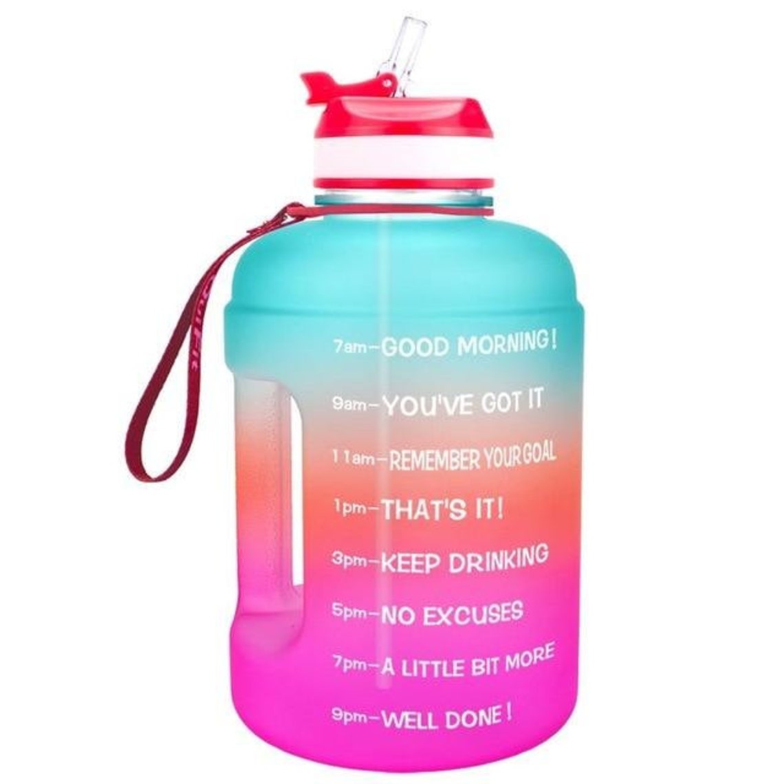 Motivational Water Bottle Time Tracker Bottle Water Level Etsy