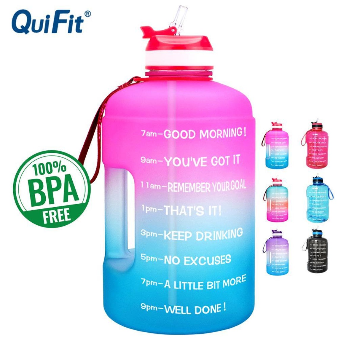 Motivational Water Bottle Time Tracker Bottle Water Level Etsy