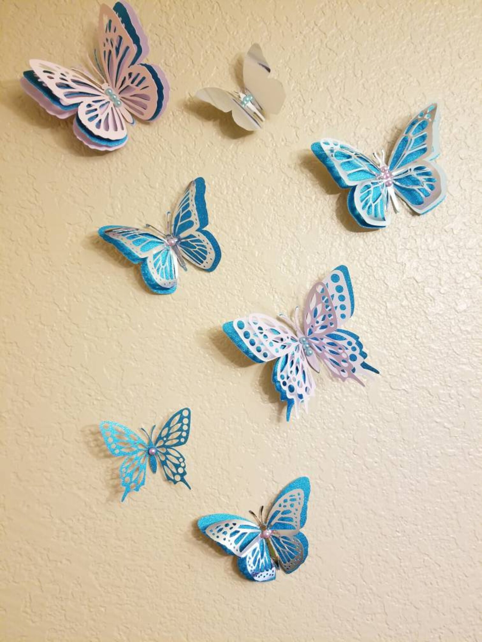 3D Cardstock butterflies for wall decor or party decor Etsy