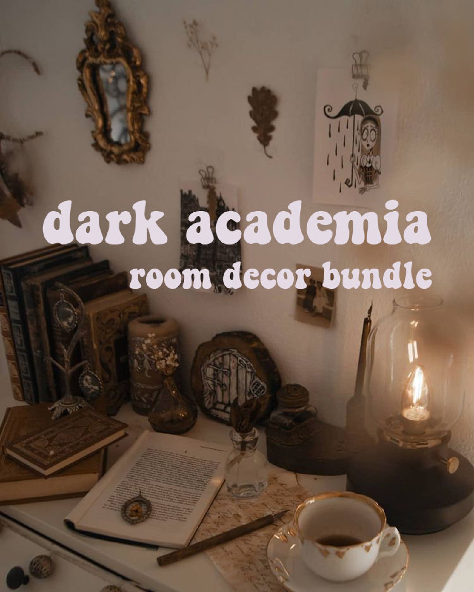 Dark Academia Room Decor Bundle - Etsy