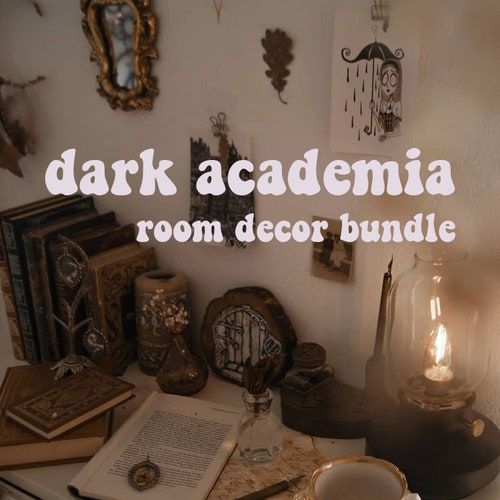 Dark Academia Room Decor Bundle Etsy
