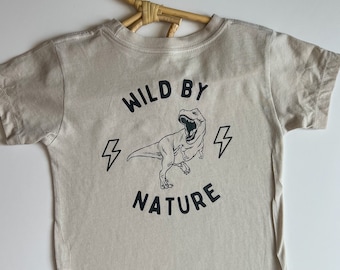 Neutral Dinosaur Shirt for Boys, Toddler Boys Dinosaur Shirt, Toddler Boy Dinosaur Birthday Shirt, Trendy Dinosaur Kids Shirt, Retro Kids