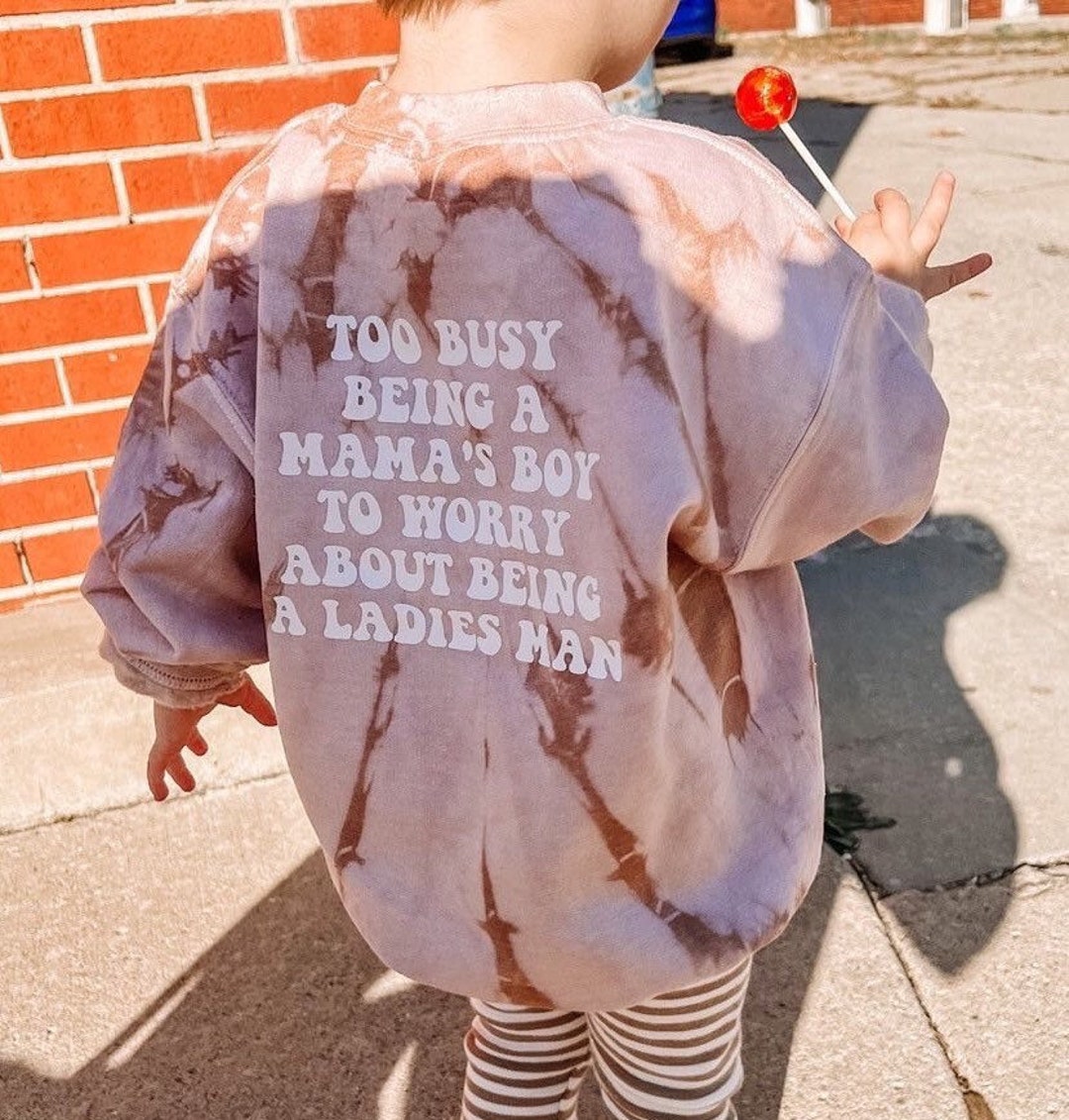 Mama's Boy Varsity Patch Sweatshirt - Gray main image 1