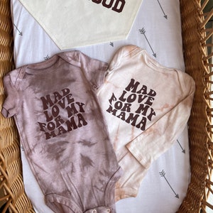 Mad Love For My Mama Baby Tee, Boho Baby Bodysuit, Gender Neutral Baby, Baby Shower Gift, Baby Gender Announcement, Matching Mama and Mini