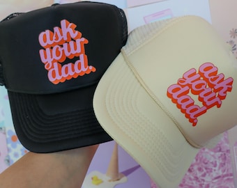 GO Fragen Sie Ihren Dad Trucker Hat: Beige Mama Hat