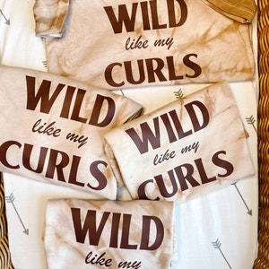Wild Like My Curls T-Shirt | Wild Child Graphic Tee | Toddler Boy T-Shirt | Curly Hair Shirt | Stay Wild Moon Child Shirt | Kids Graphic Tee