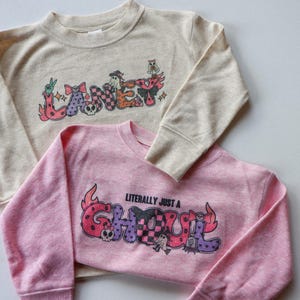 Personalized Halloween Shirt for Kids, Custom Name Tee, Girls Halloween Outfit, Baby Girl Halloween Outfit, Baby Gift Fall, Cute Kids Tee