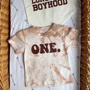 First Birthday Shirt, 1st Birthday Boy Shirt, Neutral First Birthday Shirt, Tie Dye Toddler Birthday Shirt, Boho Birthday Shirt, Retro