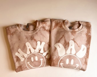 Felpa tie-dye per papà, annuncio di gravidanza, regalo per la festa del papà, Natale per papà