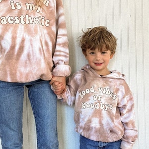 Good Vibes Shirt, Toddler Boy Sweatshirt, Birthday Gift for Toddler Boy, Christmas Idea for Kids, Matching Fall Sweatshirt for Boys, Trendy