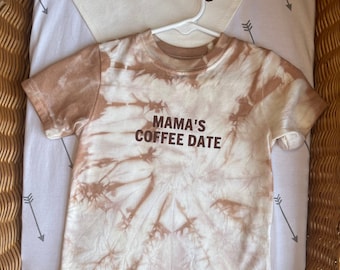 Mama's Coffee Date T-Shirt | Neutral Boho Baby Tee