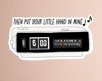 Groundhog day movie sticker cult movie sticker Groundhog Day sticker hand drawn sticker water bottle sticker put your little hand in mine