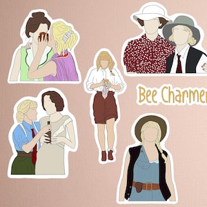 Fried Green Tomatoes sticker 6 different versions Idgie and Ruth sticker hand drawn sticker towanda doodle sticker