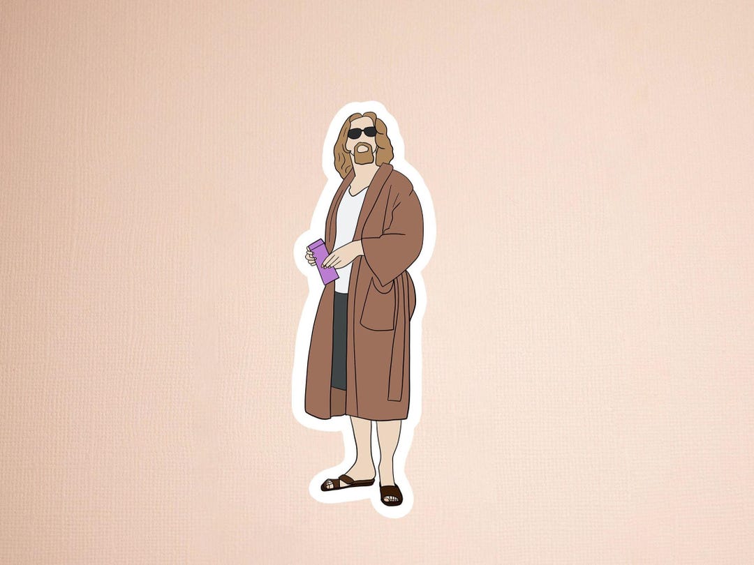 The Big Lebowski Sticker the Dude Bathrobe Sticker Bowling Fan Hand ...